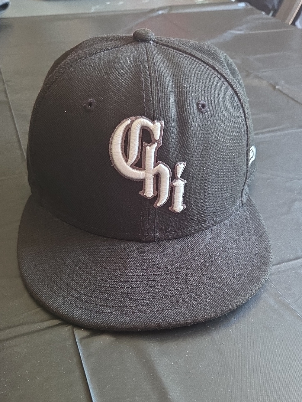 New Era Black Chi Embroidered Cap with White Logo